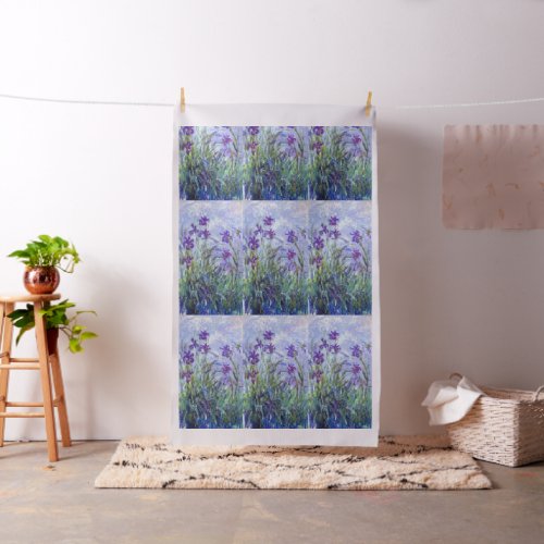 Claude Monet _ Lilac Irises  Iris Mauves Fabric