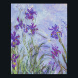 Claude Monet - Lilac Irises / Iris Mauves Faux Canvas Print<br><div class="desc">Lilac Irises / Iris Mauves - Claude Monet,  1914-1917</div>