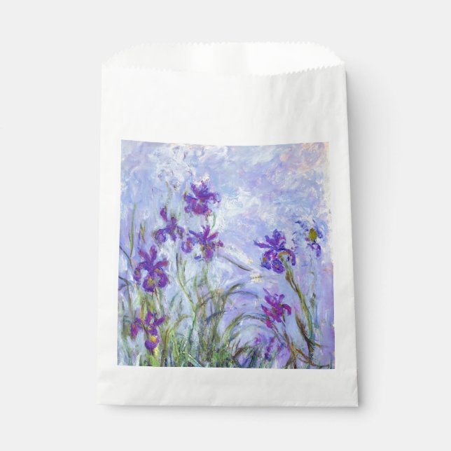Claude Monet - Lilac Irises / Iris Mauves Favor Bag (Front)