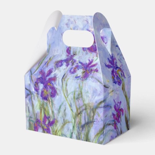 Claude Monet _ Lilac Irises  Iris Mauves Favor Boxes