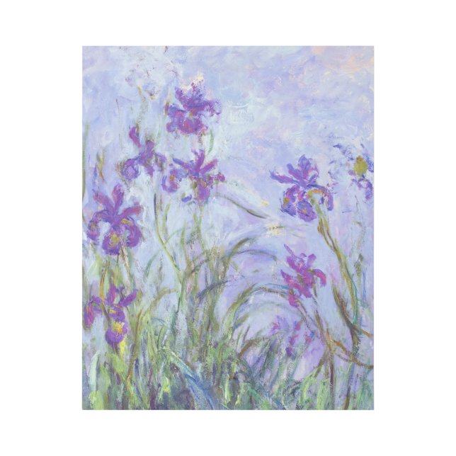 Claude Monet - Lilac Irises / Iris Mauves Gallery Wrap (Front)