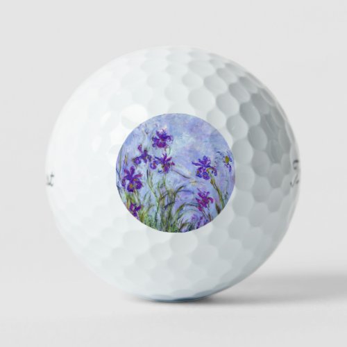 Claude Monet _ Lilac Irises  Iris Mauves Golf Balls