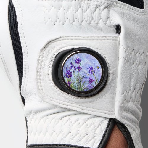 Claude Monet _ Lilac Irises  Iris Mauves Golf Glove