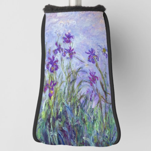 Claude Monet _ Lilac Irises  Iris Mauves Golf Head Cover