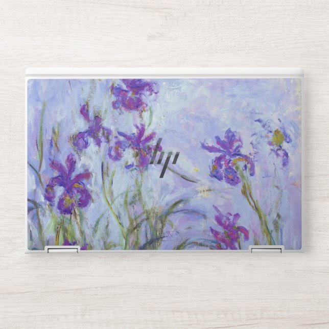 Claude Monet - Lilac Irises / Iris Mauves HP Laptop Skin (Front)