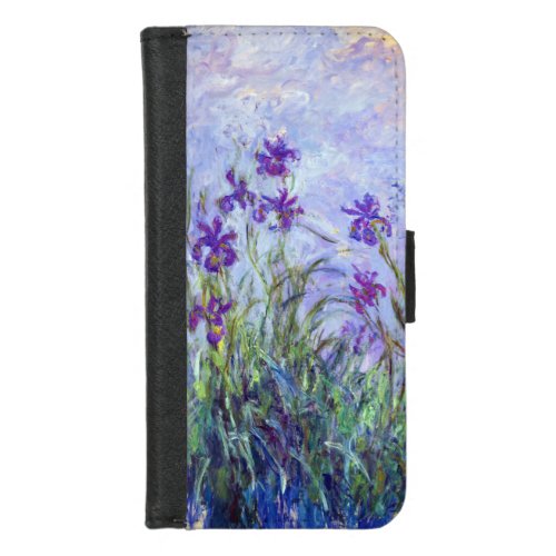 Claude Monet _ Lilac Irises  Iris Mauves iPhone 87 Wallet Case