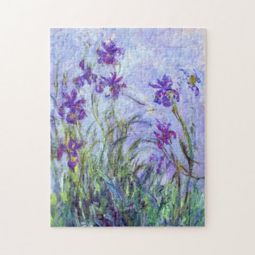 Claude Monet _ Lilac Irises  Iris Mauves Jigsaw Puzzle