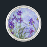 Claude Monet - Lilac Irises / Iris Mauves Lapel Pin<br><div class="desc">Lilac Irises / Iris Mauves - Claude Monet,  1914-1917</div>