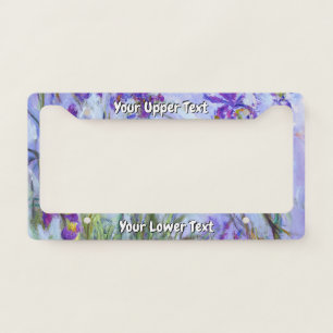 Claude Monet - Lilac Irises / Iris Mauves License Plate Frame