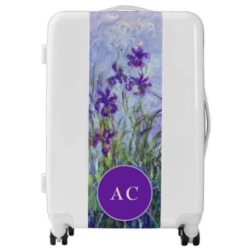 Claude Monet _ Lilac Irises  Iris Mauves Luggage