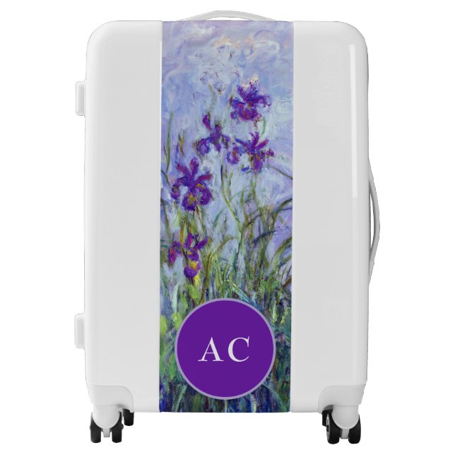 Claude Monet - Lilac Irises / Iris Mauves Luggage (Front)