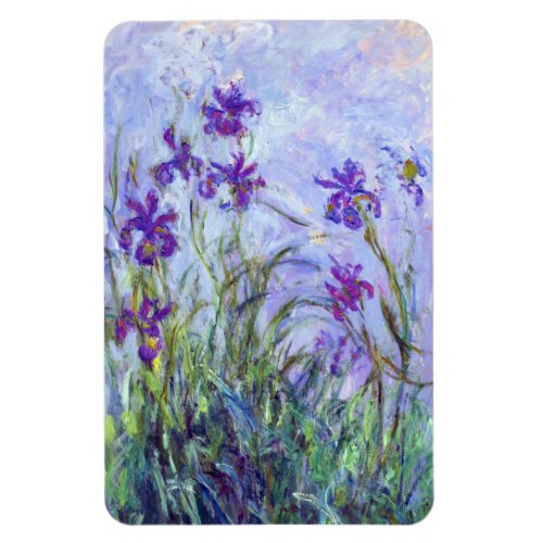Claude Monet _ Lilac Irises  Iris Mauves Magnet