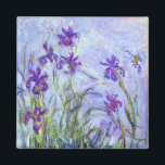 Claude Monet - Lilac Irises / Iris Mauves Magnet<br><div class="desc">Lilac Irises / Iris Mauves - Claude Monet,  1914-1917</div>