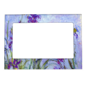 Claude Monet - Lilac Irises / Iris Mauves Magnetic Frame