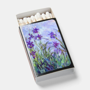 Claude Monet - Lilac Irises / Iris Mauves Matchboxes