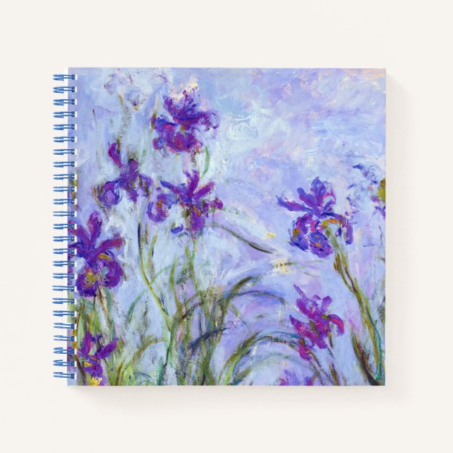 Claude Monet - Lilac Irises / Iris Mauves Notebook (Front)