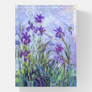 Claude Monet - Lilac Irises / Iris Mauves Paperweight