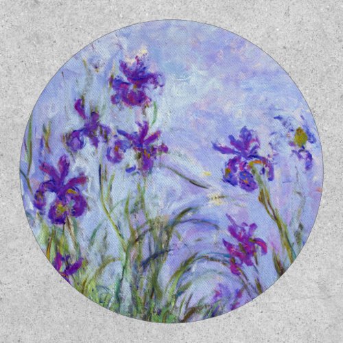 Claude Monet _ Lilac Irises  Iris Mauves Patch