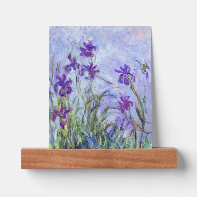 Claude Monet - Lilac Irises / Iris Mauves Picture Ledge (Front)