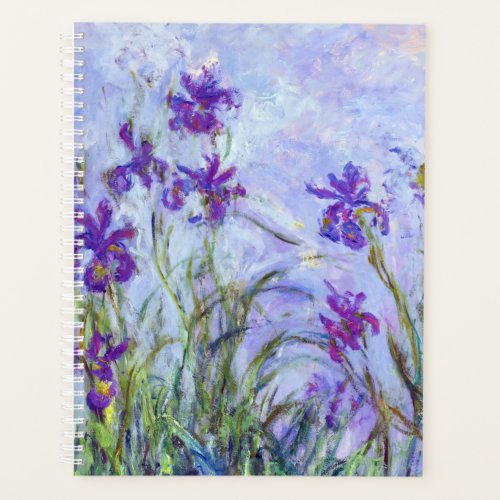 Claude Monet _ Lilac Irises  Iris Mauves Planner