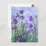 Claude Monet - Lilac Irises / Iris Mauves Postcard<br><div class="desc">Lilac Irises / Iris Mauves - Claude Monet,  1914-1917</div>