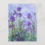 Claude Monet - Lilac Irises / Iris Mauves Postcard