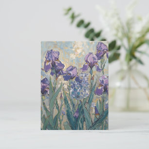 Claude Monet - Lilac Irises / Iris Mauves Postcard