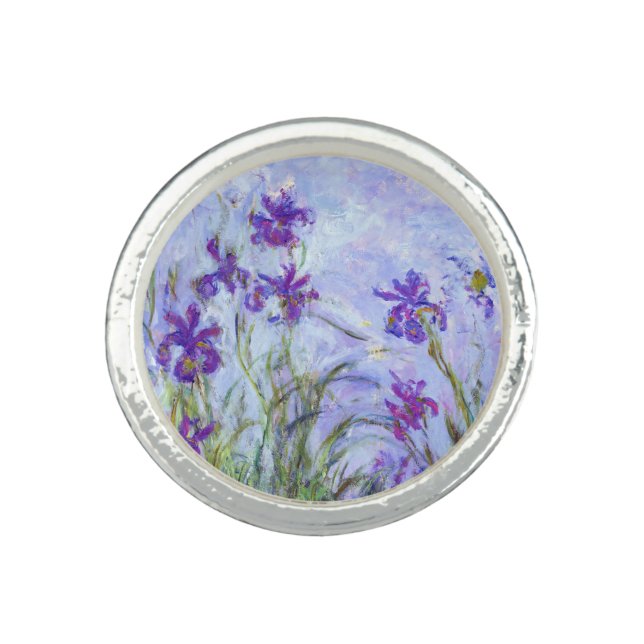 Claude Monet - Lilac Irises / Iris Mauves Ring (Front)