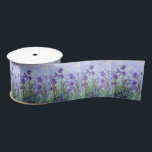 Claude Monet - Lilac Irises / Iris Mauves Satin Ribbon<br><div class="desc">Lilac Irises / Iris Mauves - Claude Monet,  1914-1917</div>