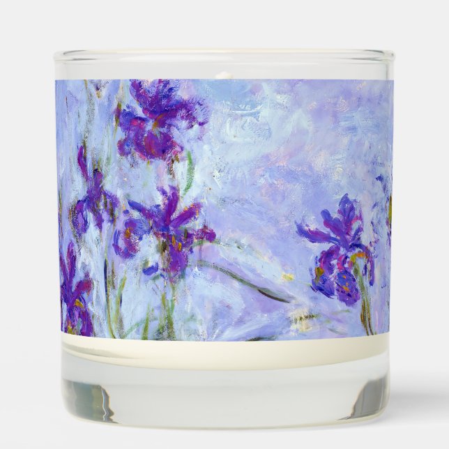 Claude Monet - Lilac Irises / Iris Mauves Scented Candle (Front)