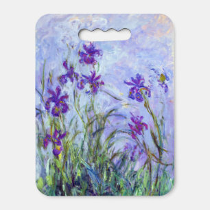Claude Monet - Lilac Irises / Iris Mauves Seat Cushion