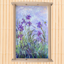 Claude Monet - Lilac Irises / Iris Mauves Serving Tray