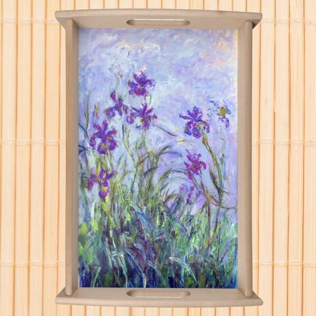 Claude Monet - Lilac Irises / Iris Mauves Serving Tray (Creator Uploaded)