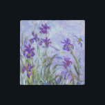 Claude Monet - Lilac Irises / Iris Mauves Stone Magnet<br><div class="desc">Lilac Irises / Iris Mauves - Claude Monet,  1914-1917</div>