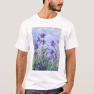Claude Monet - Lilac Irises / Iris Mauves T-Shirt