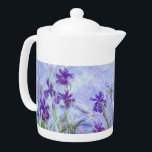 Claude Monet - Lilac Irises / Iris Mauves Teapot<br><div class="desc">Lilac Irises / Iris Mauves - Claude Monet,  1914-1917</div>