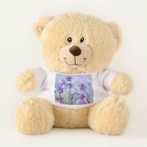 Claude Monet _ Lilac Irises  Iris Mauves Teddy Bear