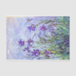 Claude Monet - Lilac Irises / Iris Mauves Tissue Paper<br><div class="desc">Lilac Irises / Iris Mauves - Claude Monet,  1914-1917</div>