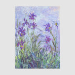 Claude Monet - Lilac Irises / Iris Mauves Tissue Paper<br><div class="desc">Lilac Irises / Iris Mauves - Claude Monet,  1914-1917</div>