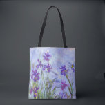 Claude Monet - Lilac Irises / Iris Mauves Tote Bag<br><div class="desc">Lilac Irises / Iris Mauves - Claude Monet,  1914-1917</div>