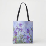 Claude Monet - Lilac Irises / Iris Mauves Tote Bag<br><div class="desc">Lilac Irises / Iris Mauves - Claude Monet,  1914-1917</div>