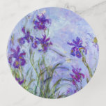 Claude Monet - Lilac Irises / Iris Mauves Trinket Tray<br><div class="desc">Lilac Irises / Iris Mauves - Claude Monet,  1914-1917</div>