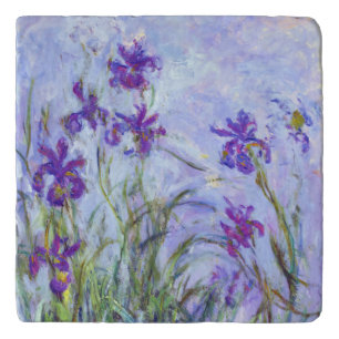 Claude Monet - Lilac Irises / Iris Mauves Trivet
