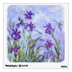 Claude Monet - Lilac Irises / Iris Mauves Wall Decal