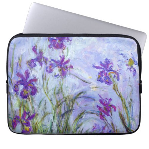 Claude Monet _ Lilac Irises Laptop Sleeve