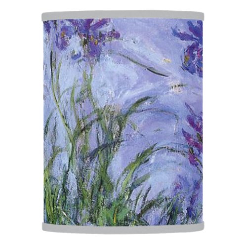 Claude Monet _ Lilac Irises Mauves 1917 Lamp Shade