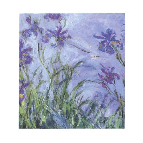 Claude Monet _ Lilac Irises Mauves 1917 Notepad