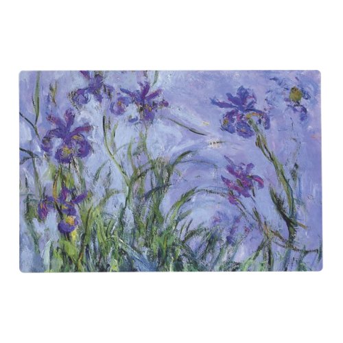 Claude Monet _ Lilac Irises Mauves 1917 Placemat