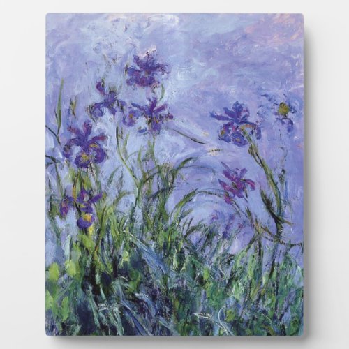Claude Monet _ Lilac Irises Mauves 1917 Plaque
