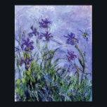 Claude Monet - Lilac Irises Mauves 1917 Poster<br><div class="desc">Claude Monet - Lilac Irises Mauves 1917</div>